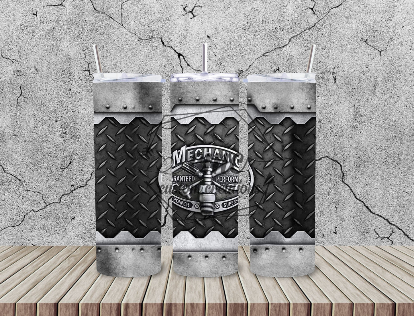Mechanic 20 Oz Stainless Skinny Tumbler