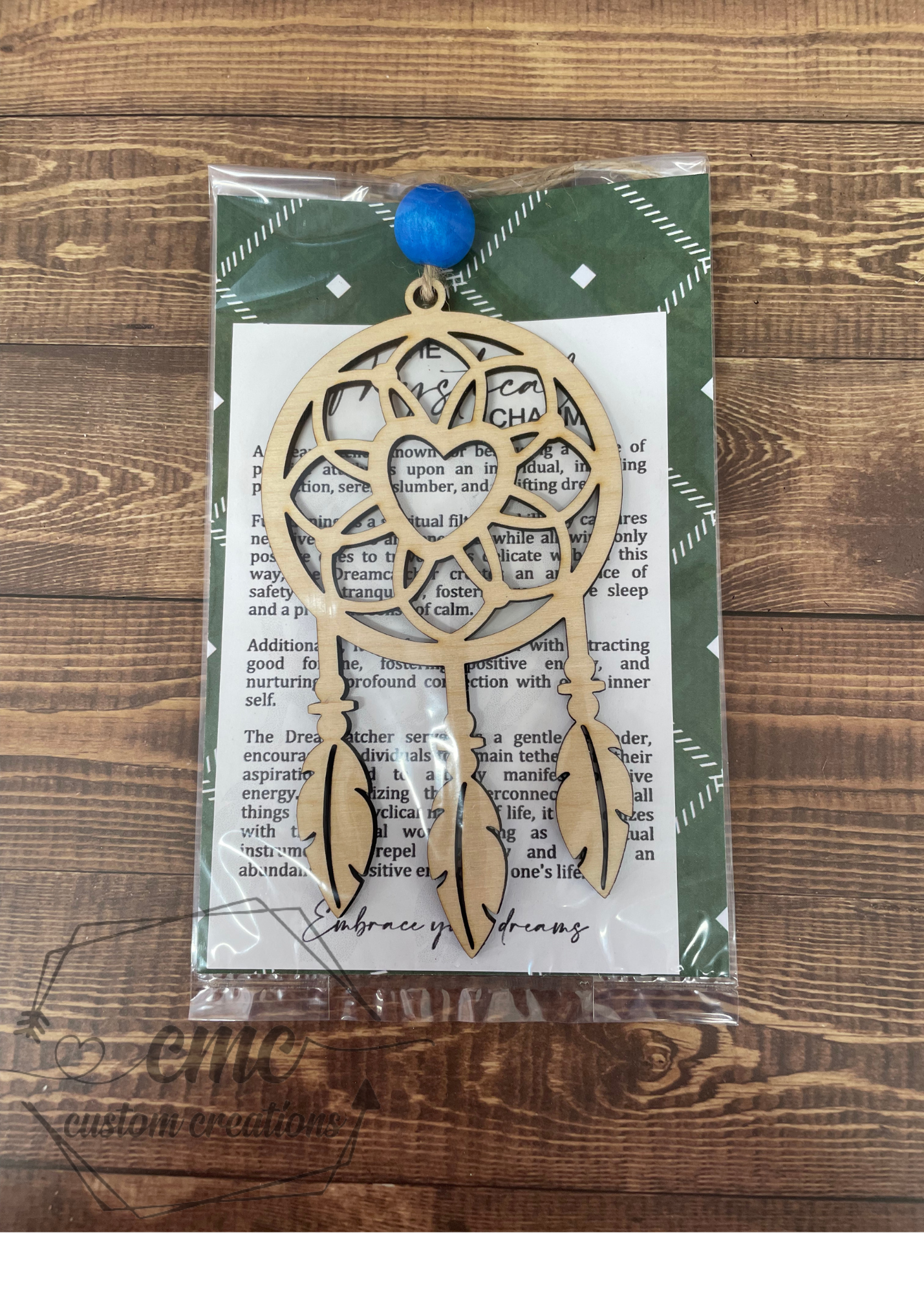 The Mystical Charm Dreamcatcher Wooden OrnamentWooden Ornament/Car Charm
