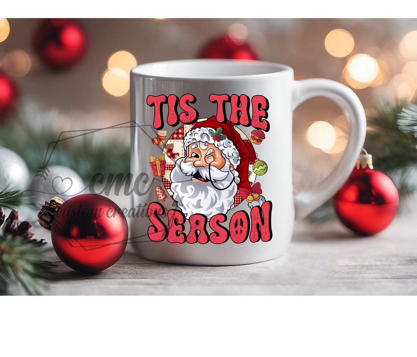 Retro Tis The Season Hot Beverage Mug