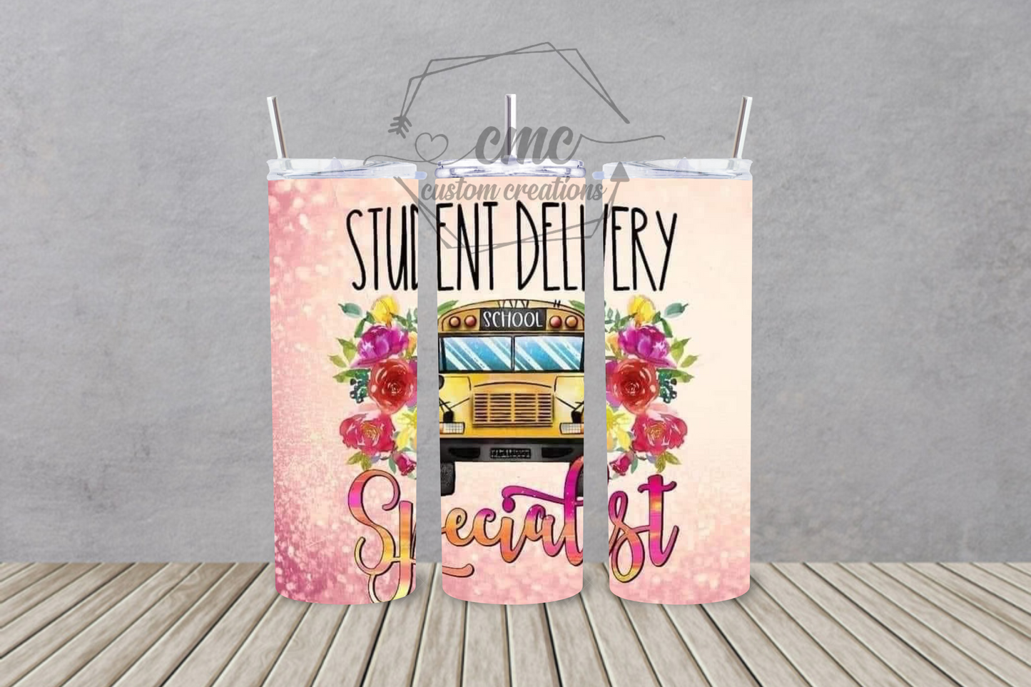 Student Delivery Specialist 20 Oz Stainless Skinny Tumbler