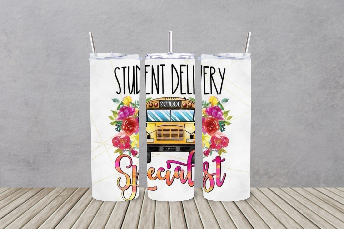 Student Delivery Specialist 20 Oz Stainless Skinny Tumbler