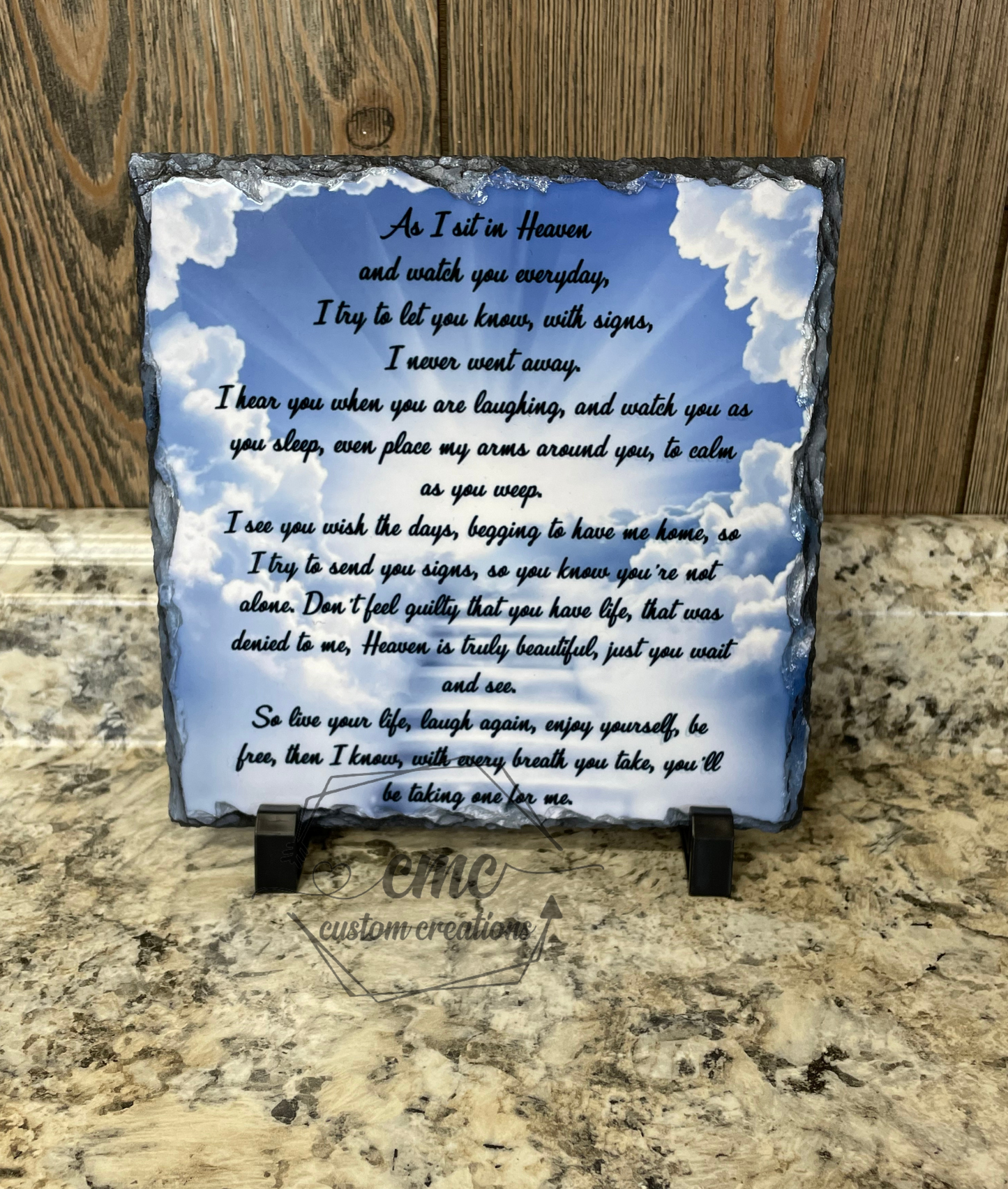 Memorial Poem Slate Gift