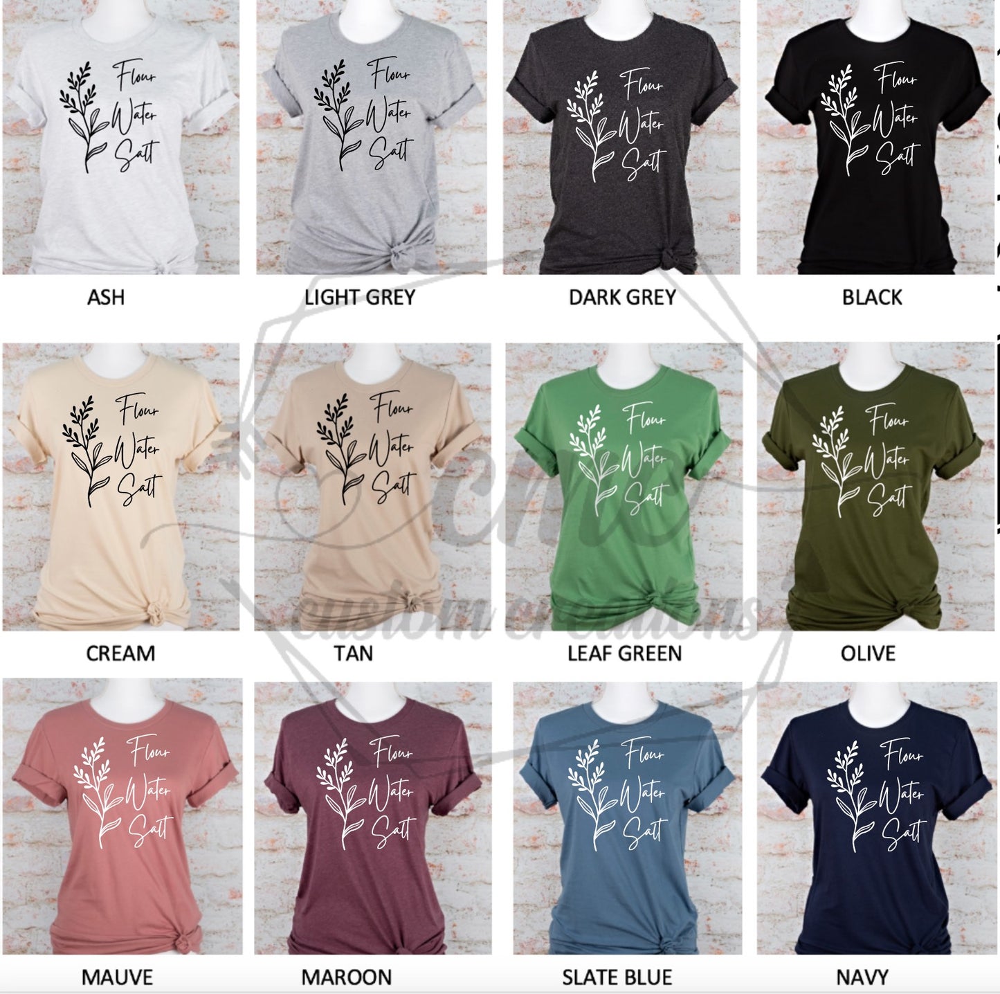 Flour Water Salt Sourdough Graphic T-Shirt