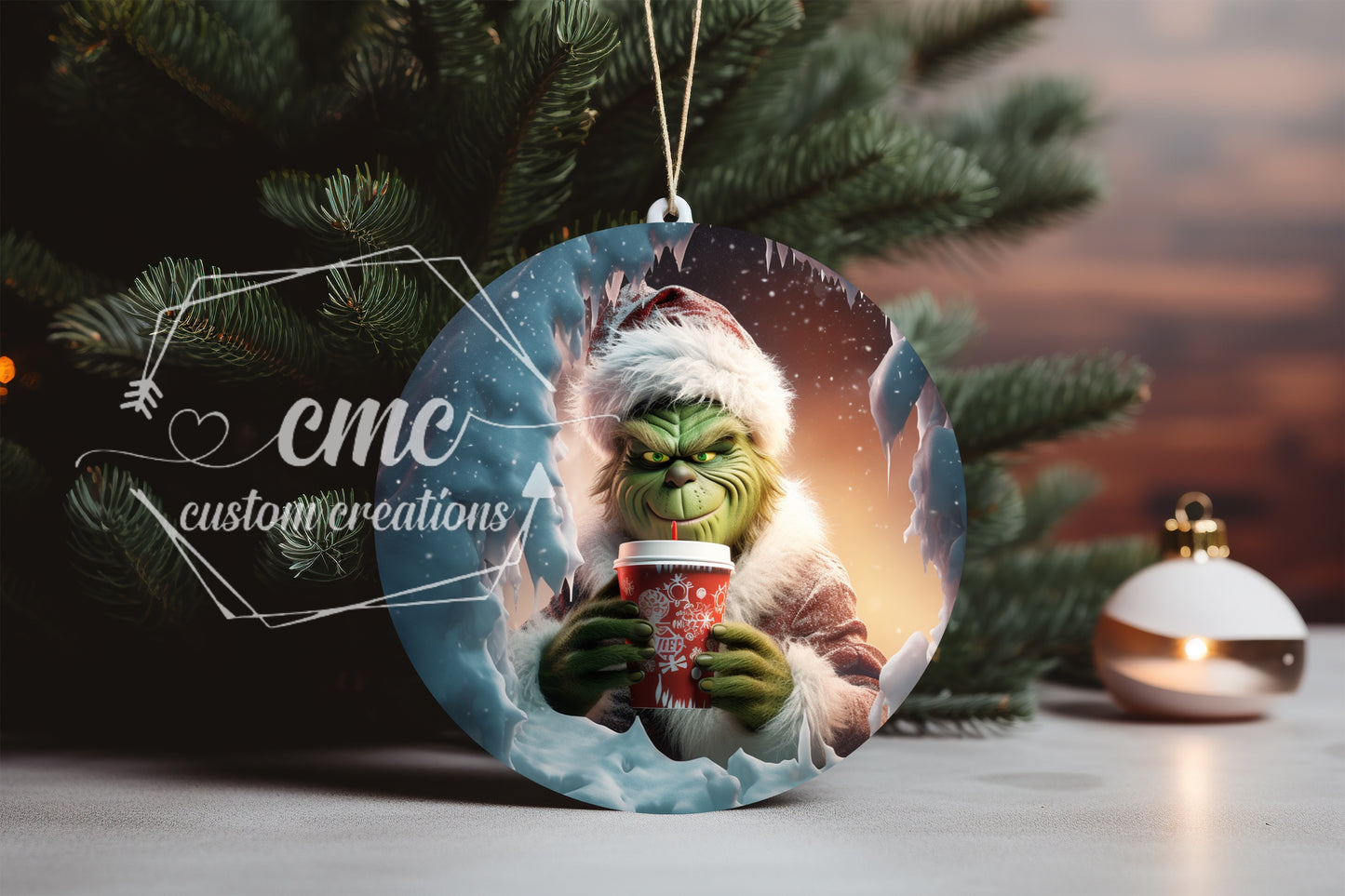 "Faux 3D" Breakthrough & "Faux Puff" Christmas Ornament
