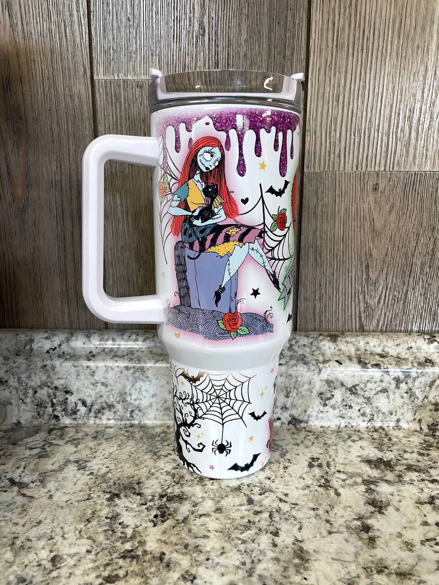 The Nightmare Before Christmas 40 ounce Stainless Tumbler with Handle