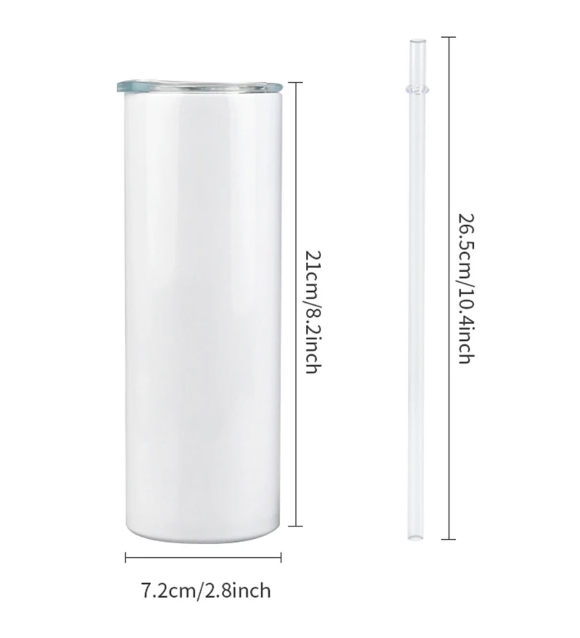 Highlander Fluffy Cow Valentine's Day 20 Oz Stainless Skinny Tumbler