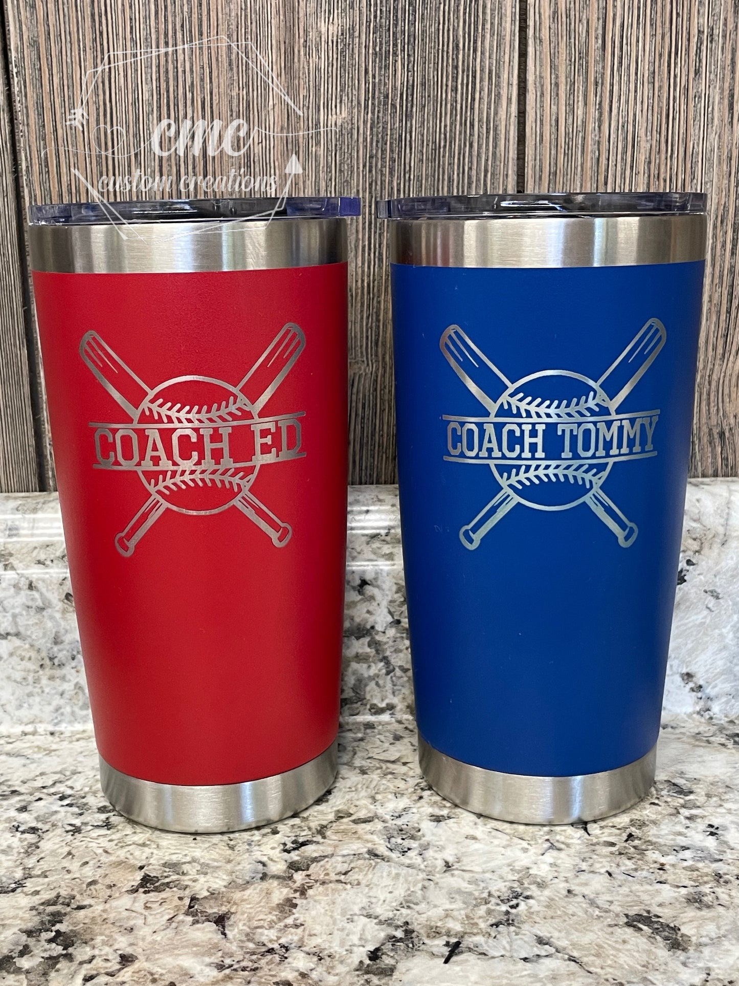 Baseball Coach Laser Engraved Stainless Steel Tumbler