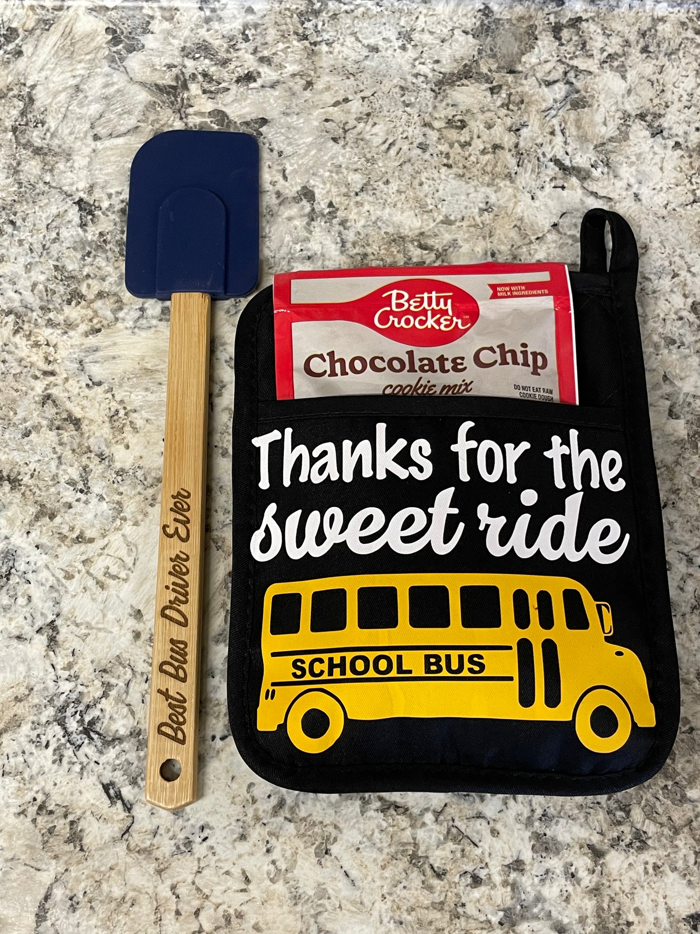 Teacher Bus Driver Pot Holder/Spatula Sets