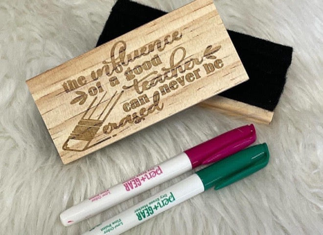 The Influence Of A Teacher Can Never Be Erased Dry Erase Marker Set