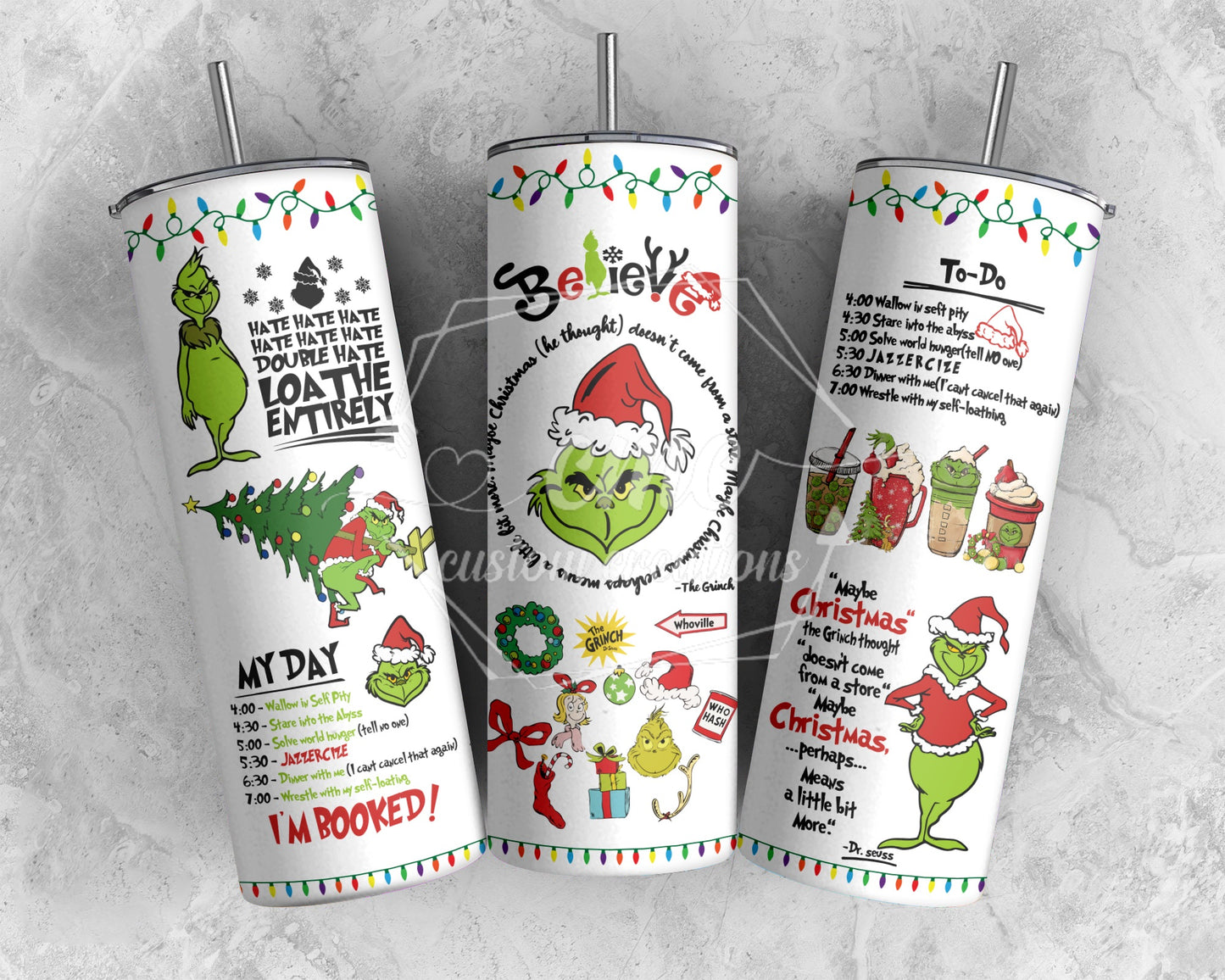 Quotes Christmas 20 oz Skinny Tumbler