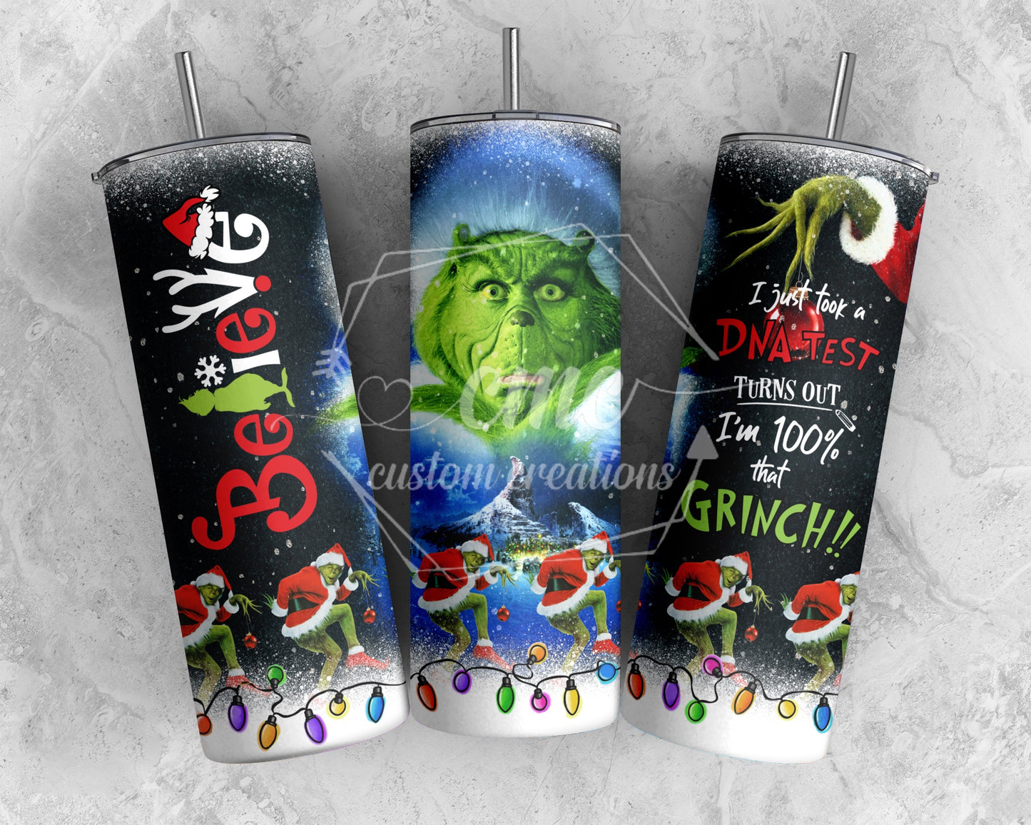 Believe Christmas 20 oz Stainless Skinny Tumbler