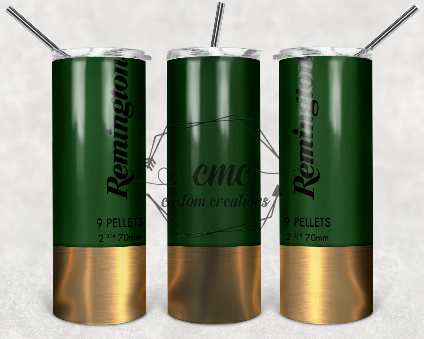 Hunting Shotgun Shell 20 Oz Stainless Skinny Tumbler