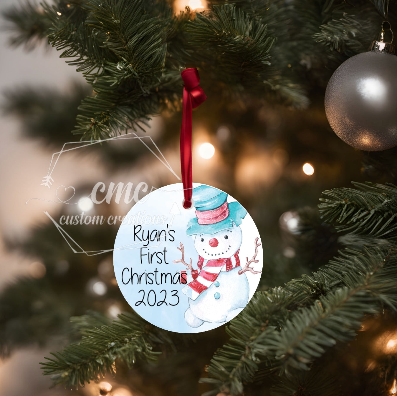 Personalized Baby's First Christmas Ornament