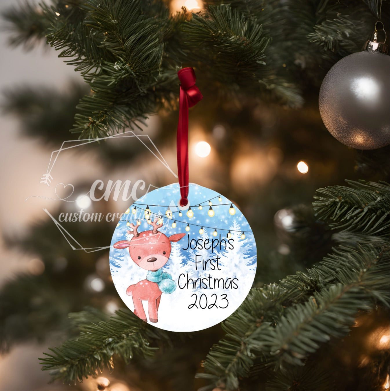 Personalized Baby's First Christmas Ornament