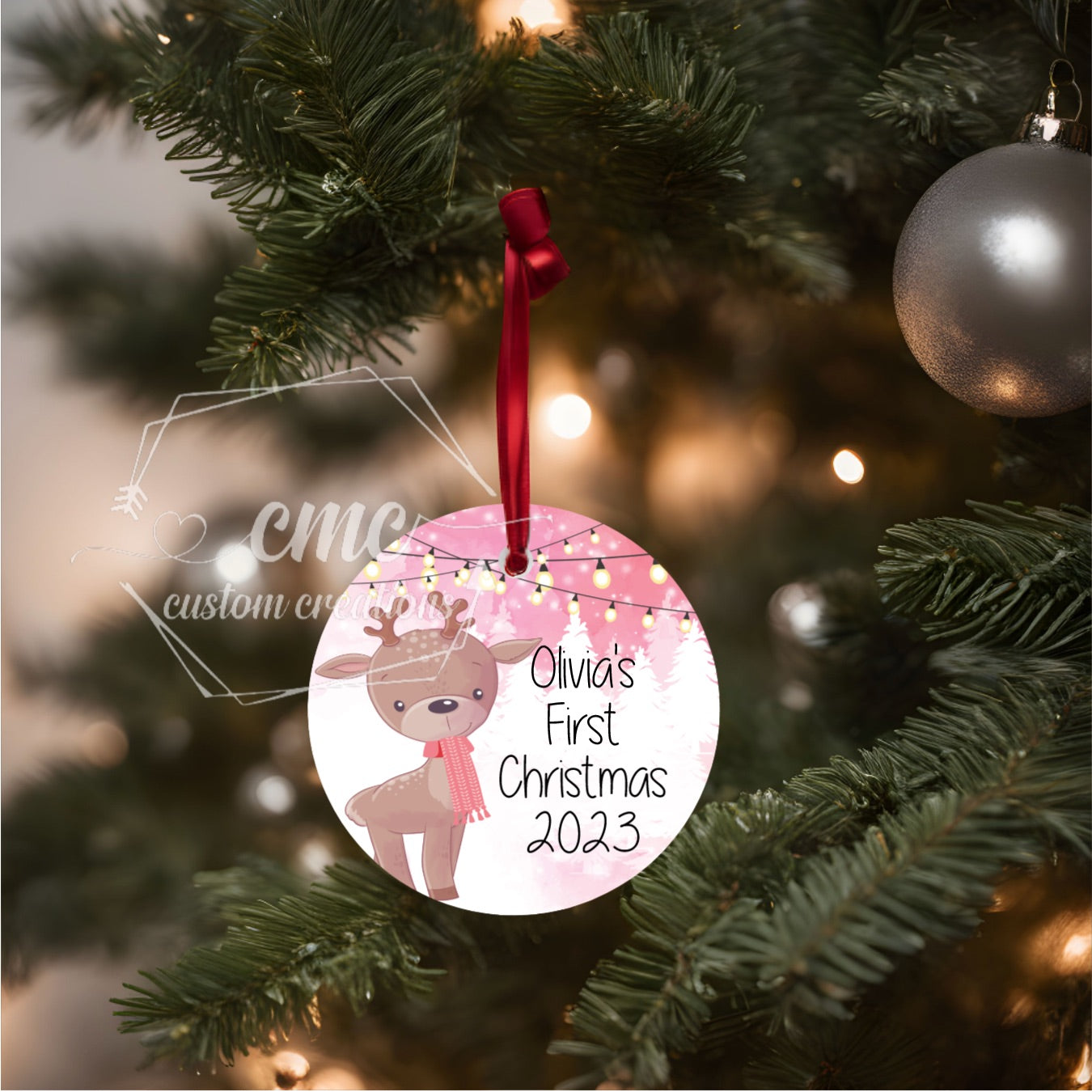 Personalized Baby's First Christmas Ornament