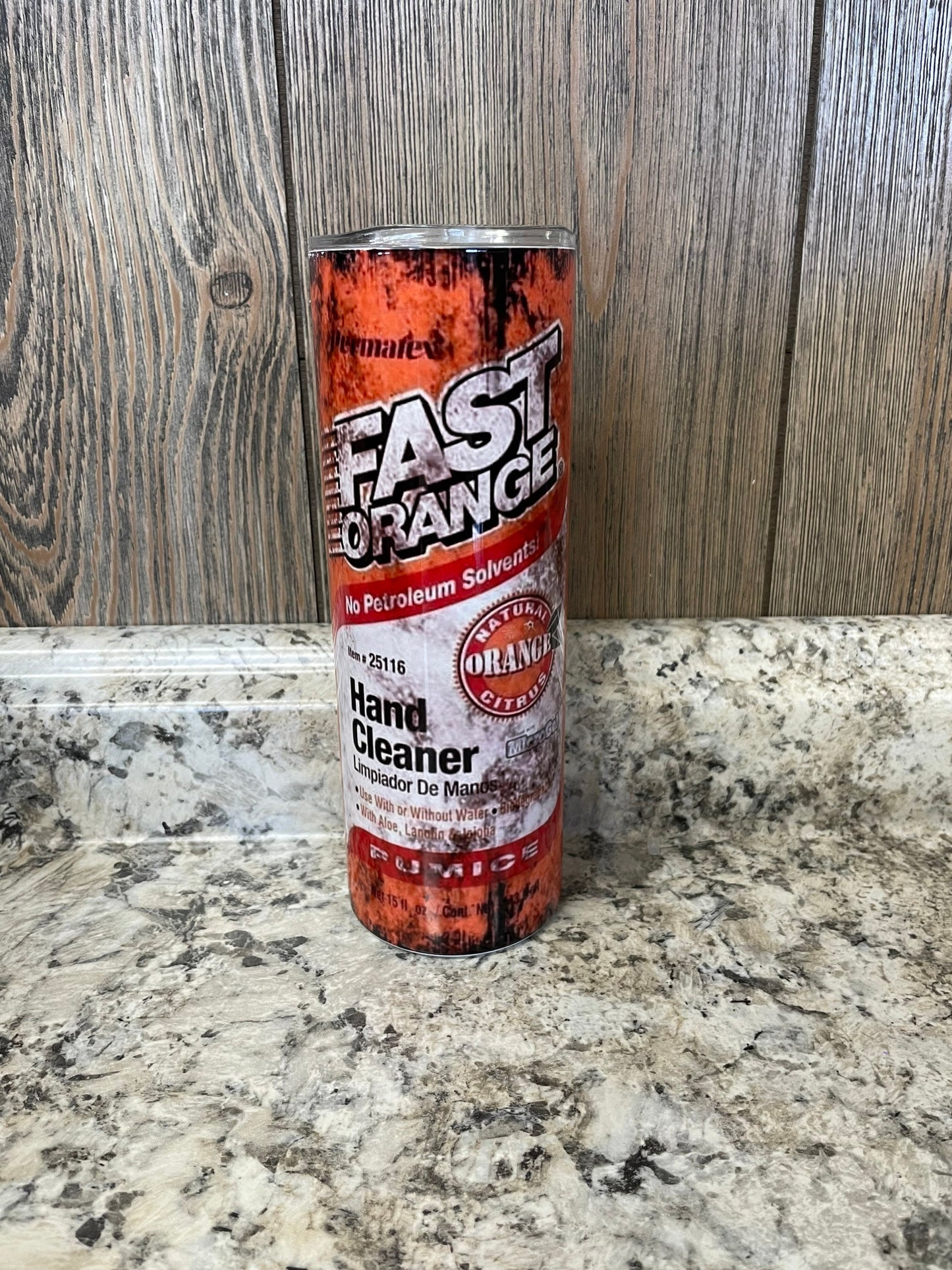 Garage Hand Cleaner 20 Oz Stainless Skinny Tumbler