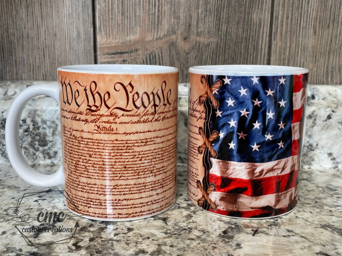 We The People American Flag Hot Beverage Mug