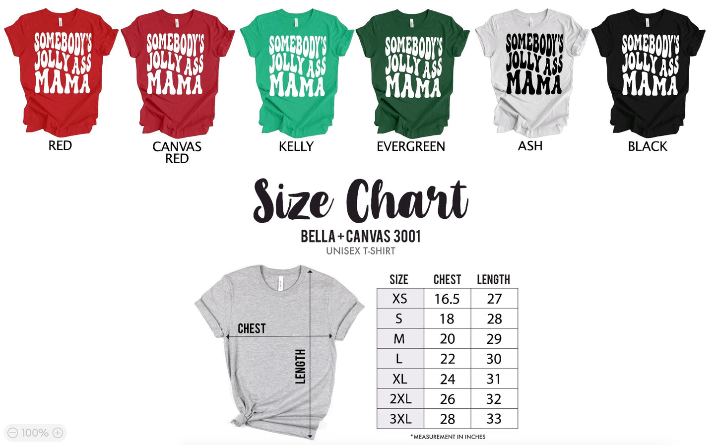 Christmas T-Shirt, Funny Christmas Shirts for Women, Christmas Gifts for Women Jolly Ass Mama Shirt, Christmas Crewneck Graphic Tee