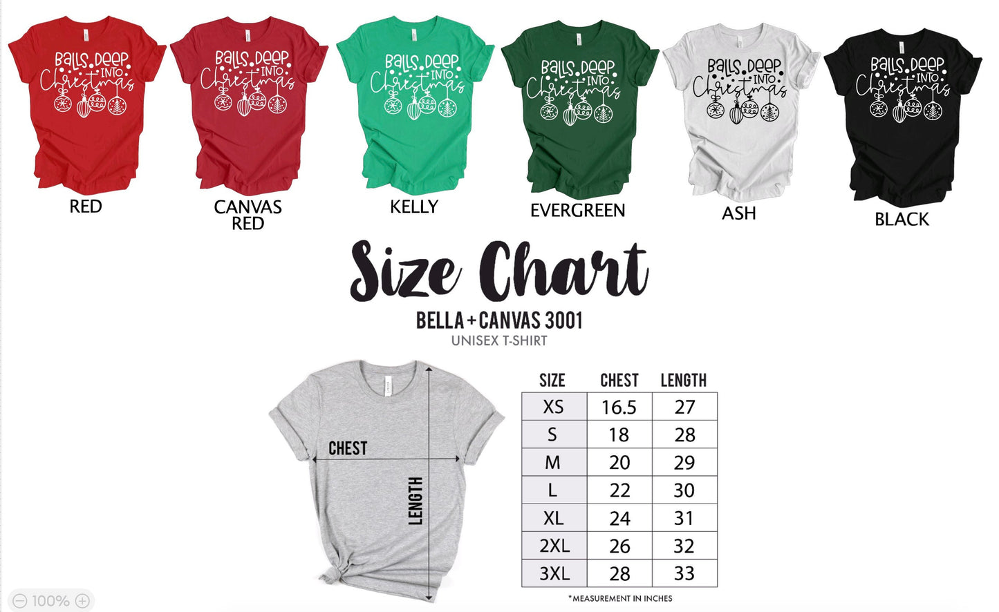 Christmas T-Shirt, Funny Christmas Shirts for Women, Christmas Gifts for Women Balls Deep Shirt, Christmas Crewneck Graphic Tee