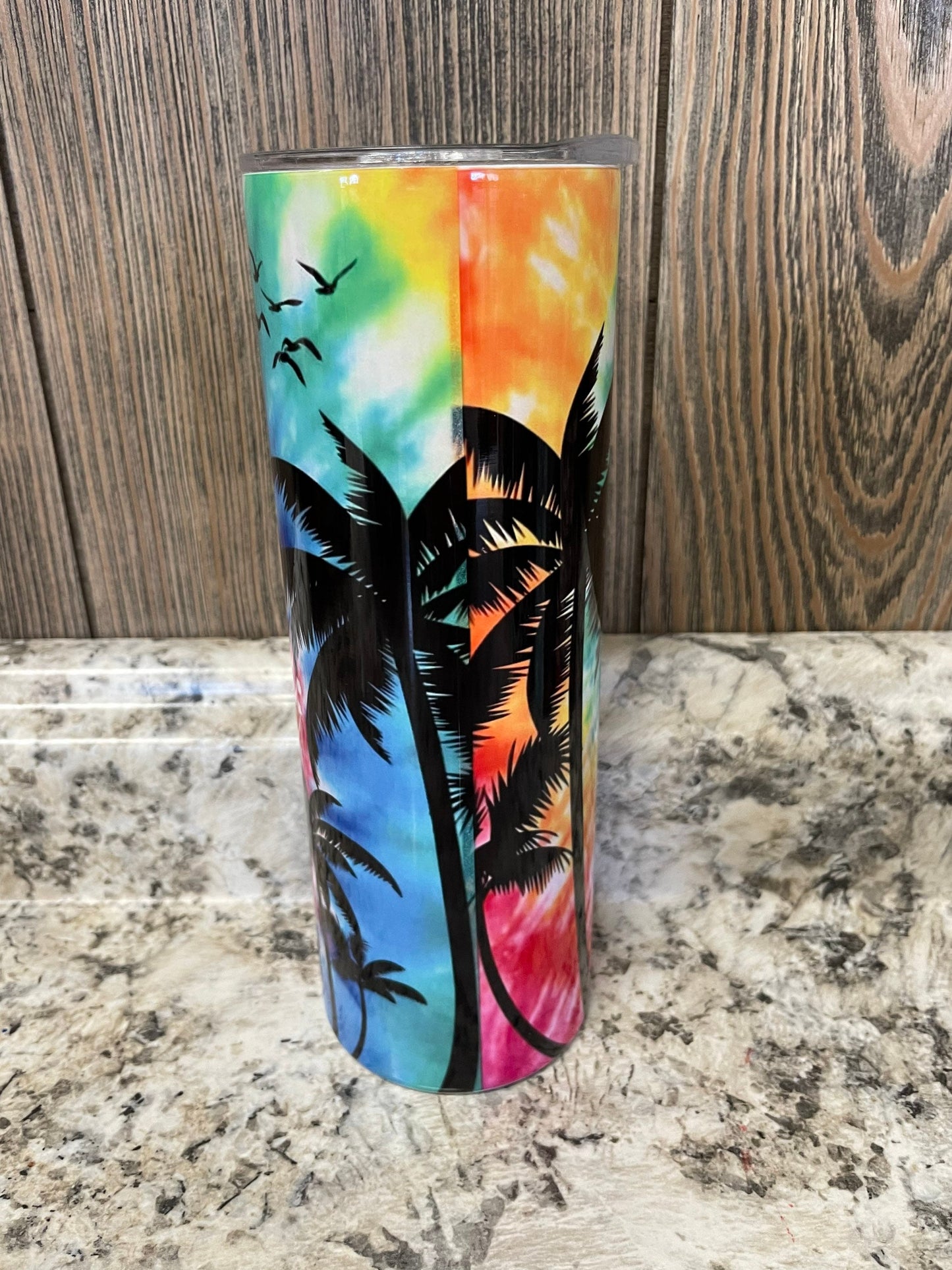 Float Drink Tan Repeat Tie Dye 20 Oz Stainless Skinny Tumbler