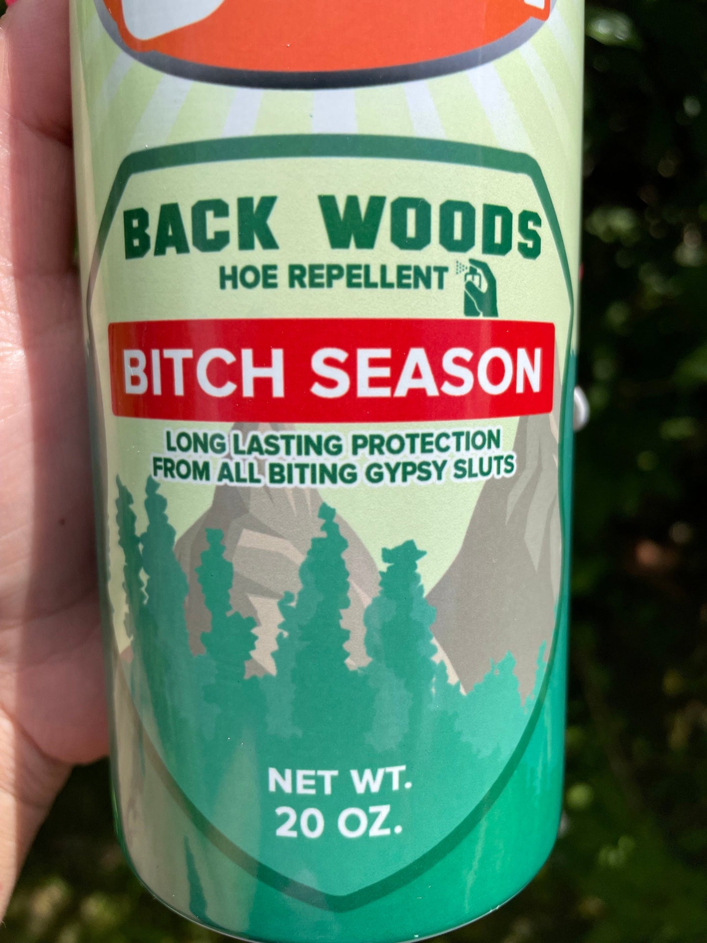 Fuck Off Backwoods Bug Repellent Spray 20 oz Skinny Tumbler