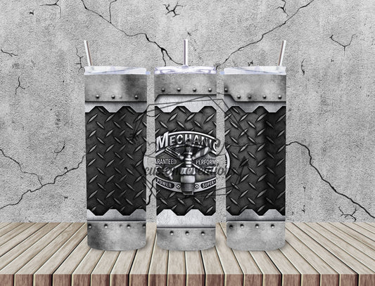 Mechanic 20 Oz Stainless Skinny  Tumbler