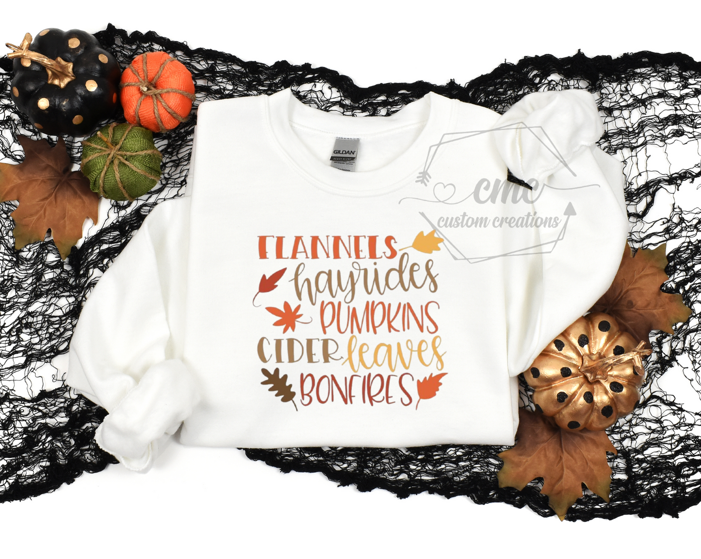 Flannels, Hayrides, Pumpkins Crewneck/Hoodie