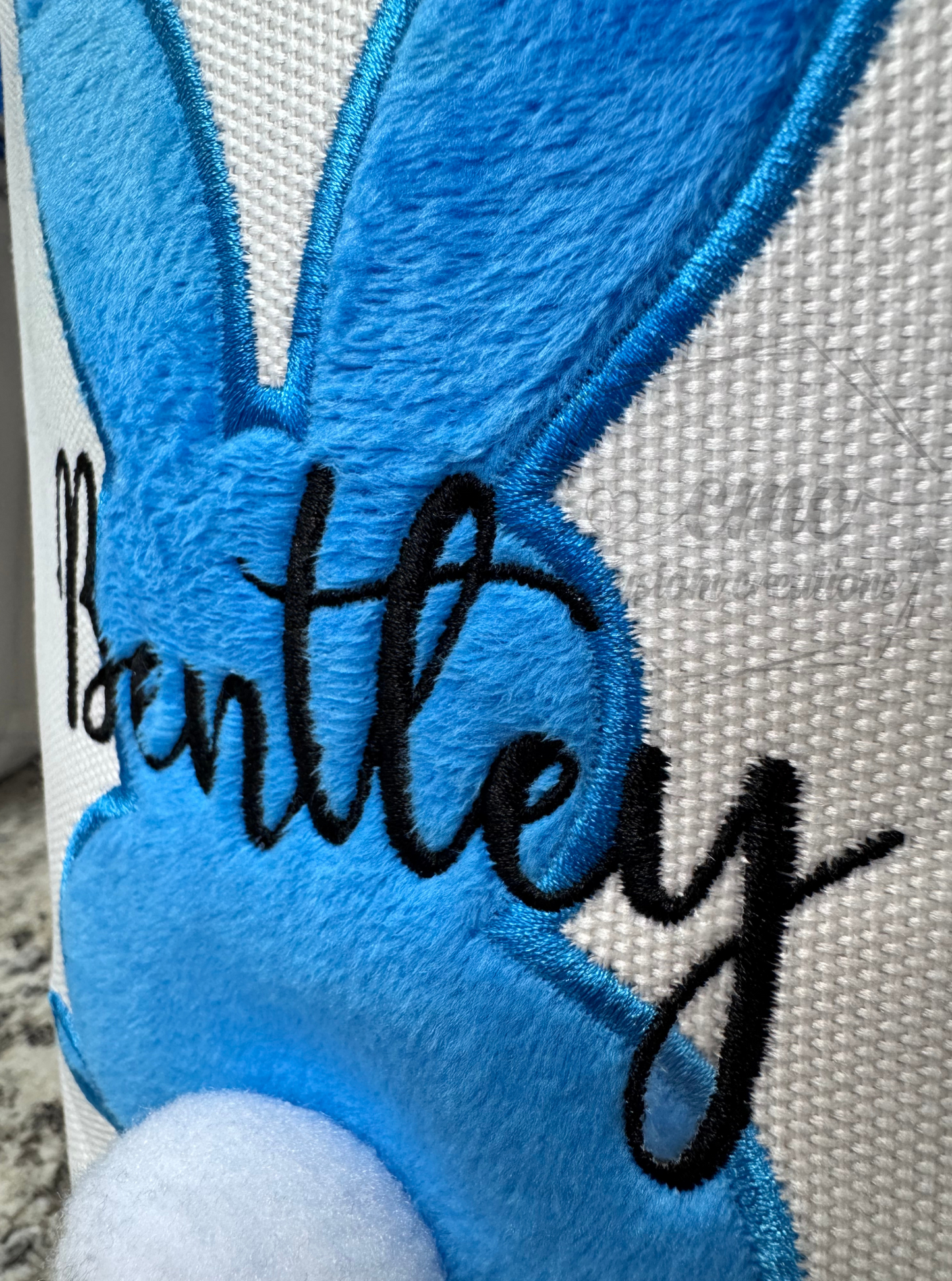 Personalized Embroidered Canvas Easter Basket