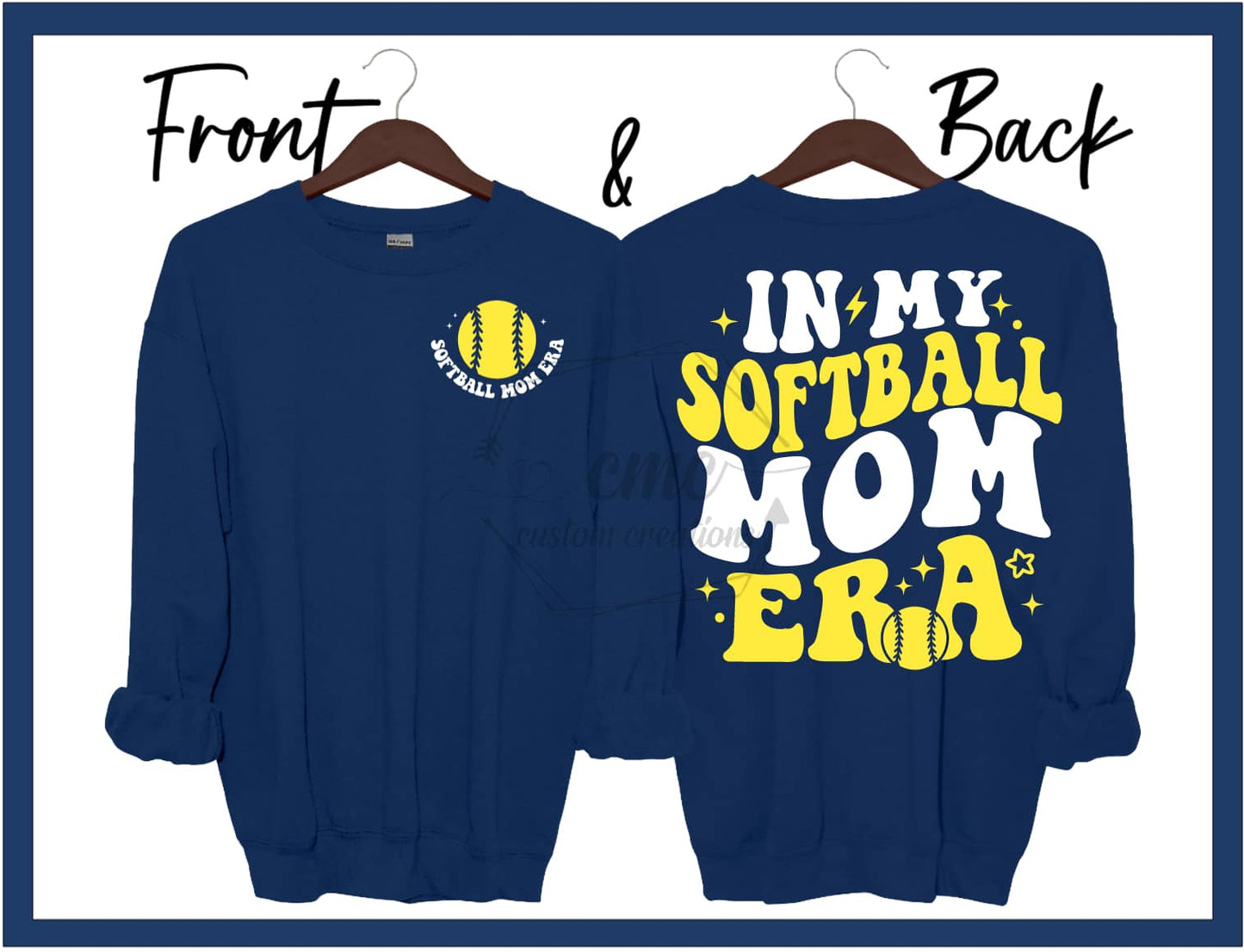 In My Softball Mom Era Crewneck/Hoodie