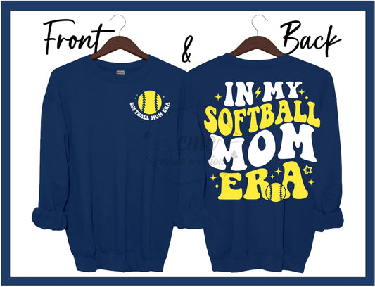 In My Softball Mom Era Crewneck/Hoodie