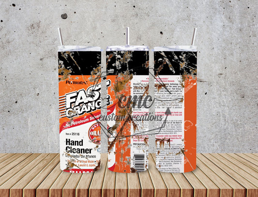 Garage Hand Cleaner 20 Oz Stainless Skinny Tumbler