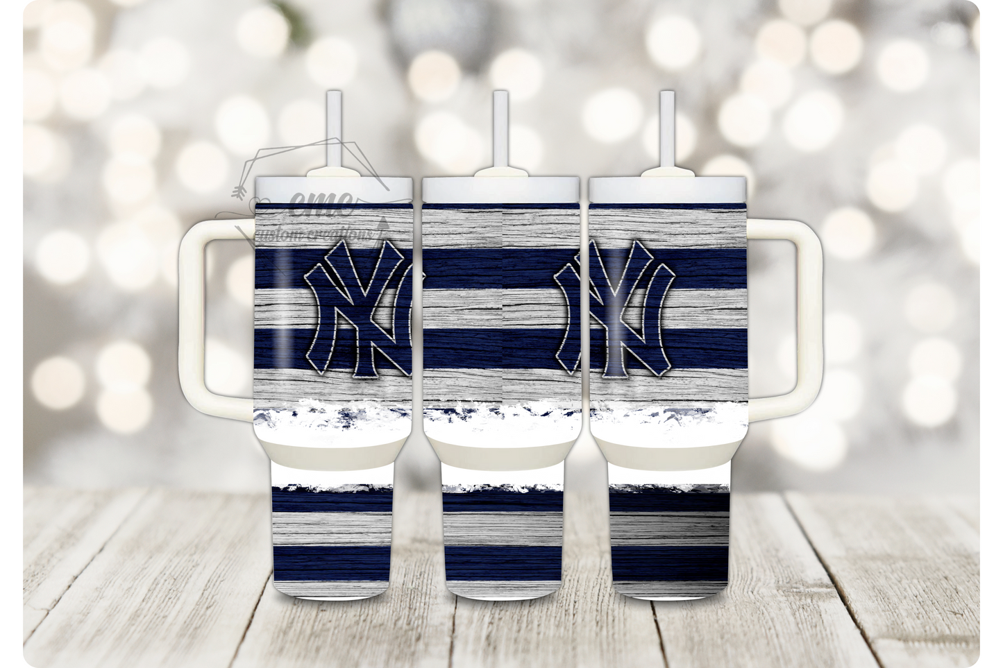 New York Yankees Fan 40 ounce Stainless Tumbler with Handle