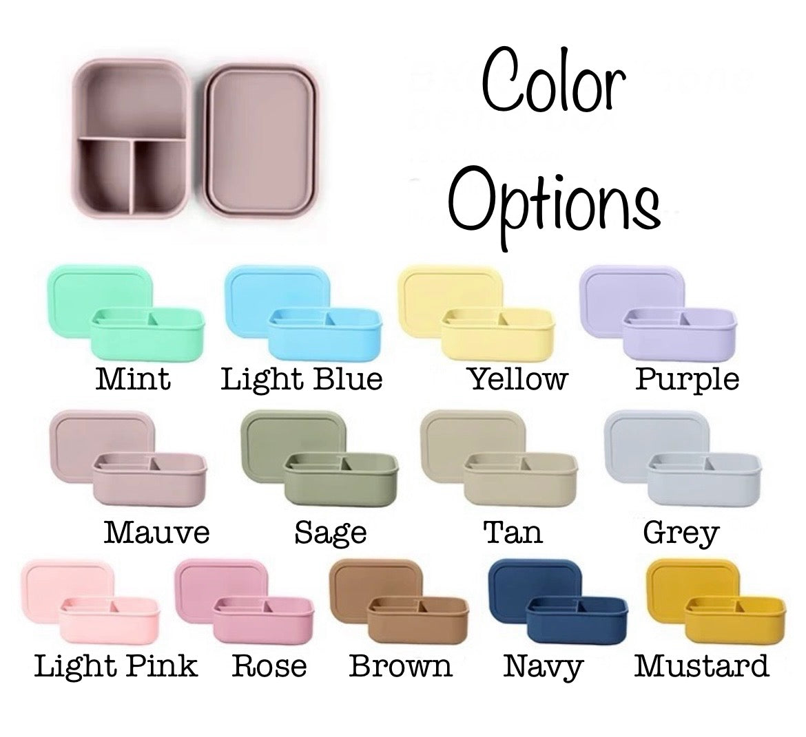 Laser Engraved Silicone Lunch Box - Pre-Order