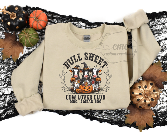 Bull Sheet Cow Lover Club Crewneck/Hoodie