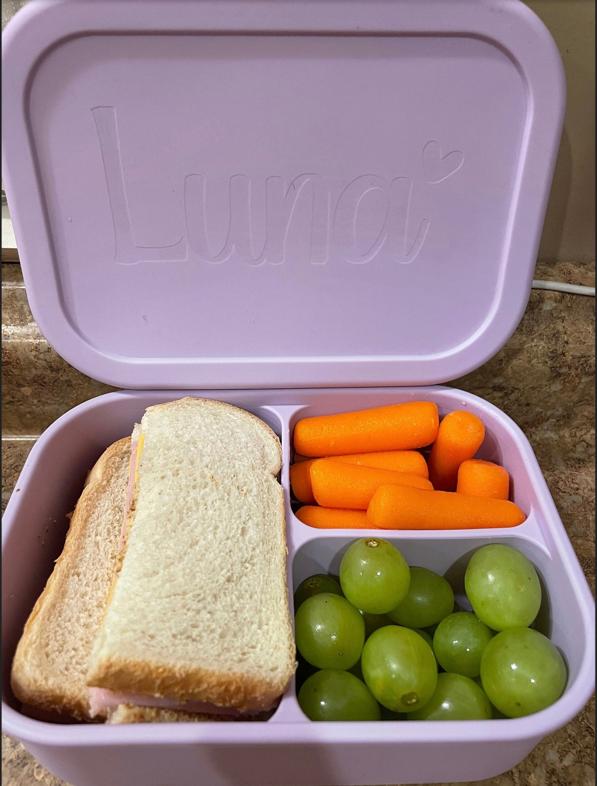 Laser Engraved Silicone Lunch Box - Pre-Order