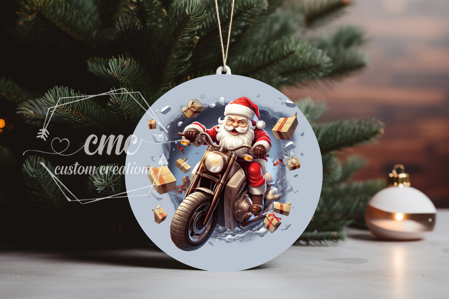 "Faux 3D"  Breakthrough Christmas Ornament