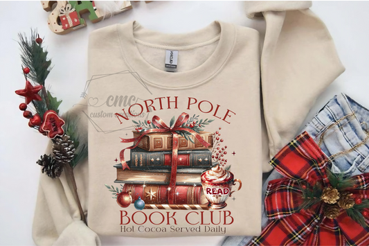 North Pole Book Club Christmas Crewneck