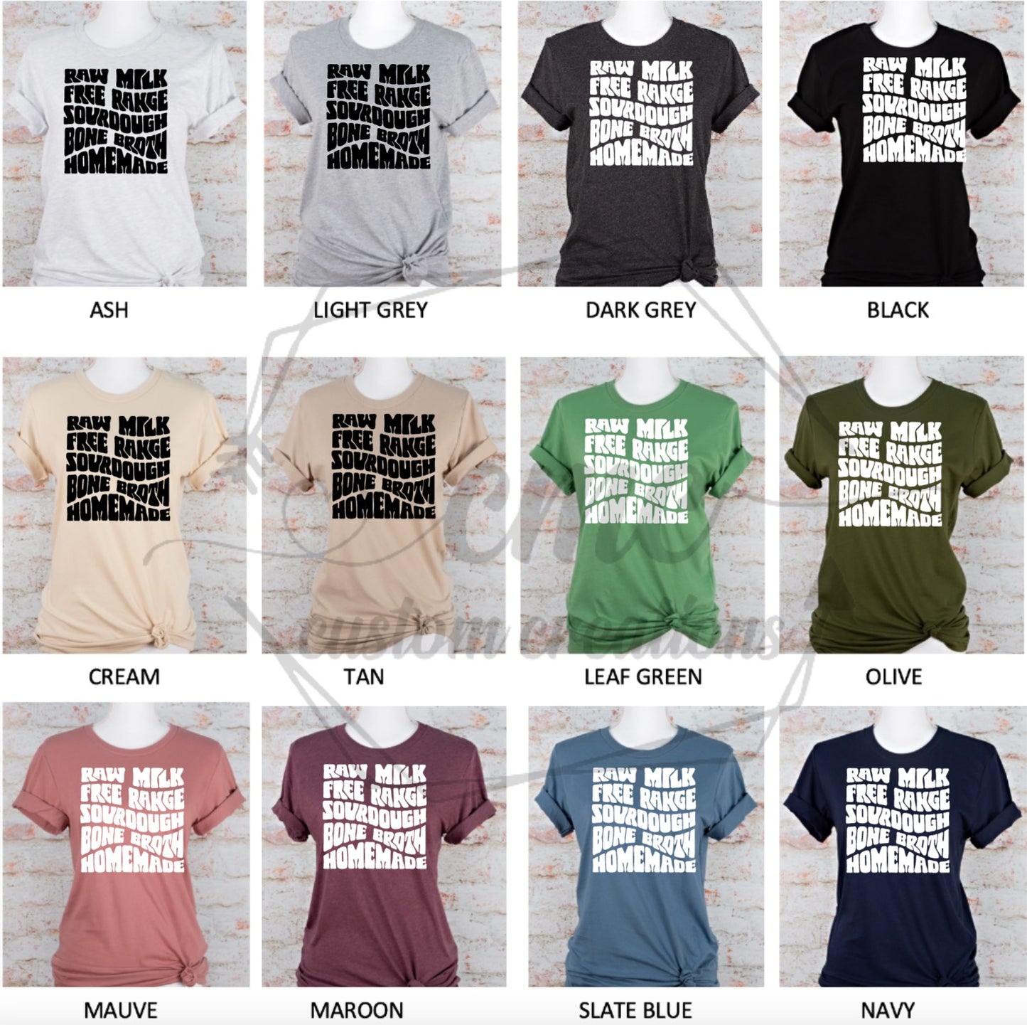 Raw Milk Free Range Sourdough Bone Broth Homemade Graphic T-Shirt