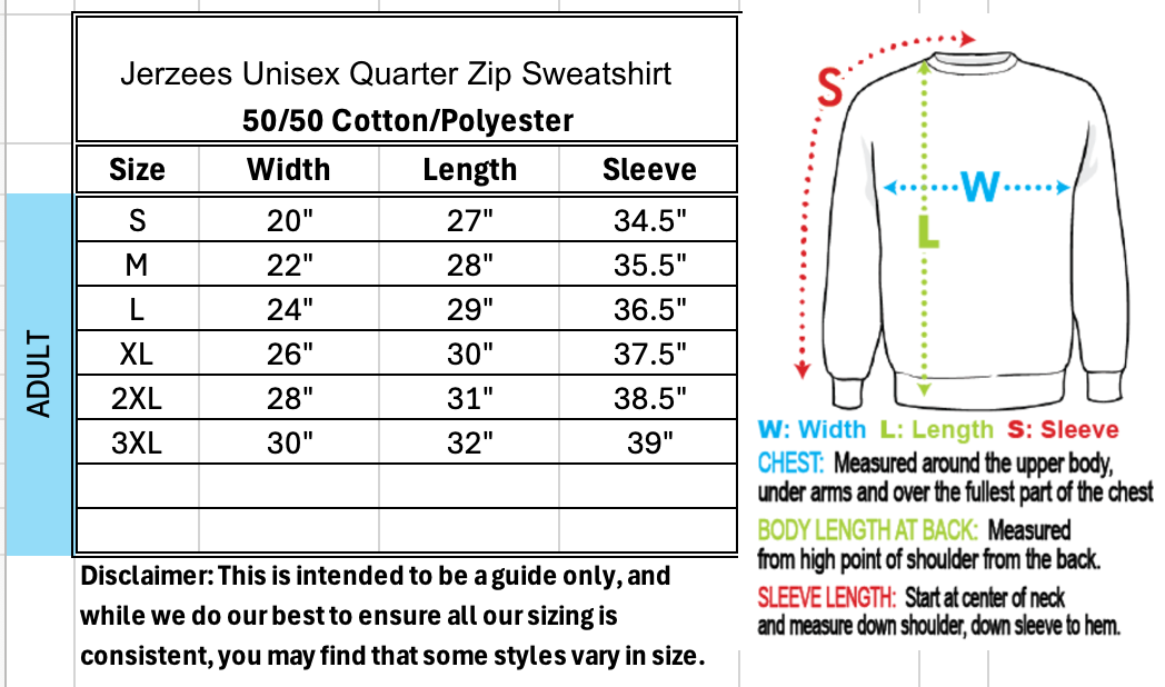 Ulster 4H Youth Livestock Auction Quarter Zip Sweatshirt