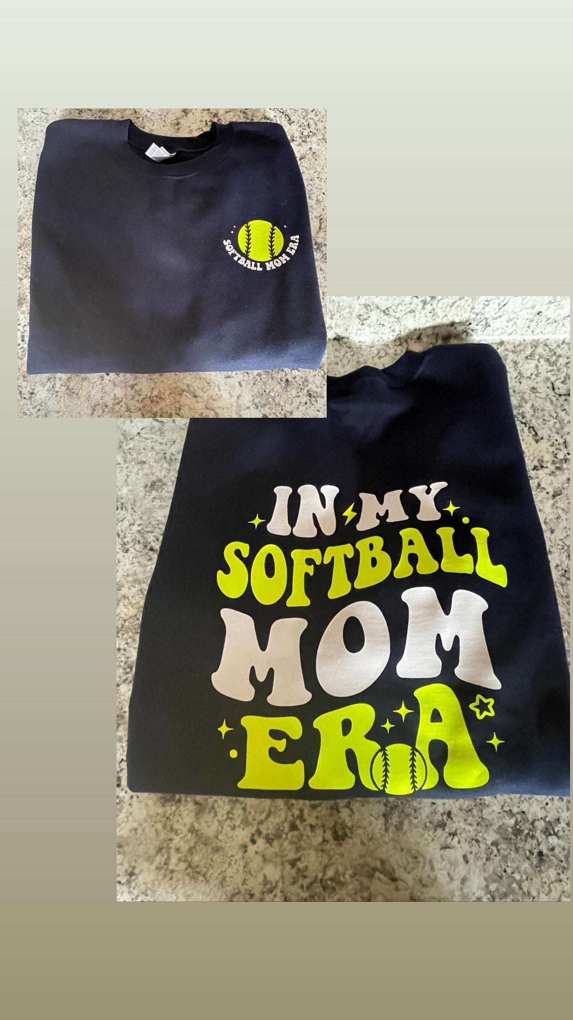 In My Softball Mom Era Crewneck/Hoodie