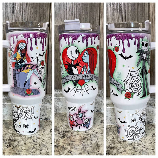 The Nightmare Before Christmas 40 ounce Stainless Tumbler with Handle