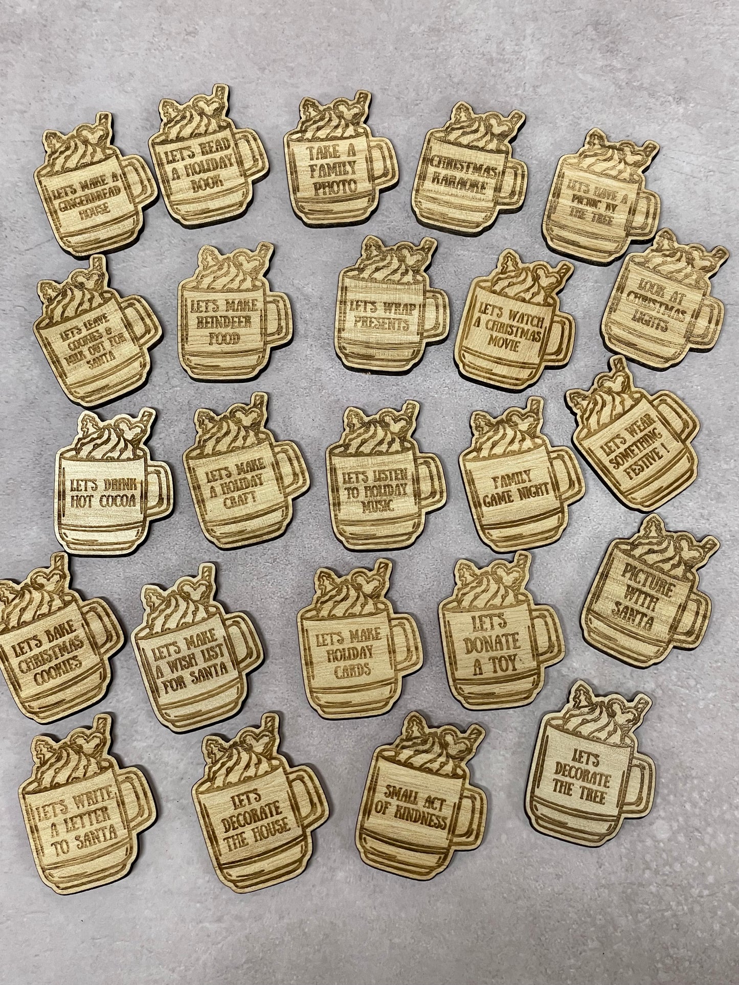 Hot Cocoa-Themed Activity Tokens