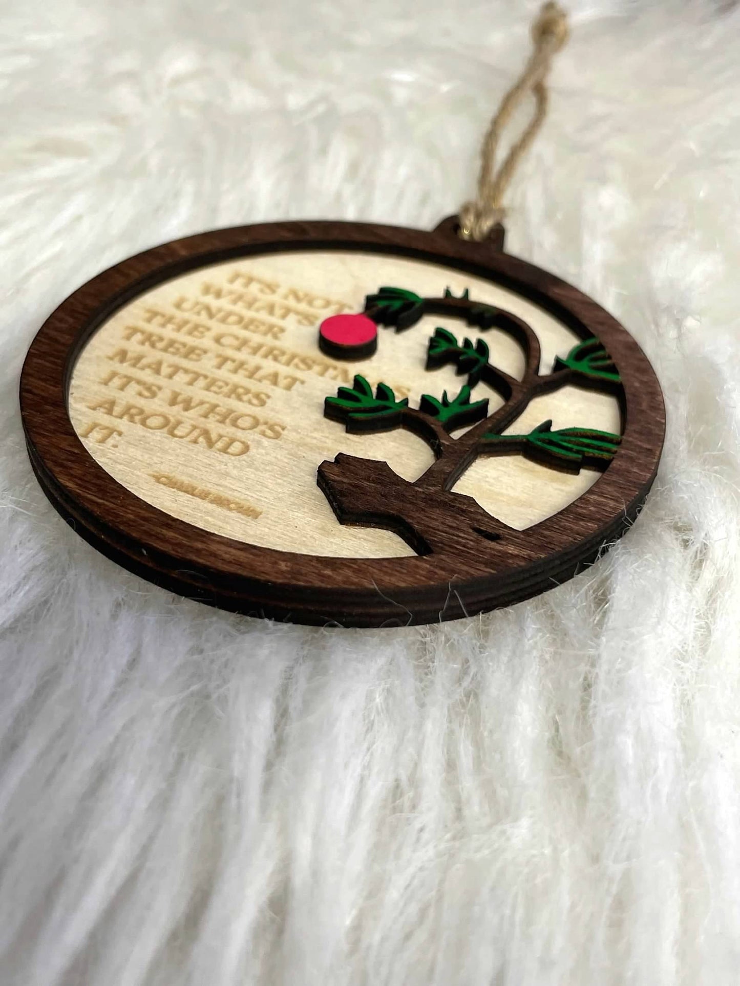 Charlie Brown Wooden Christmas Ornament: Because it’s not what’s under the Christmas tree that matters!