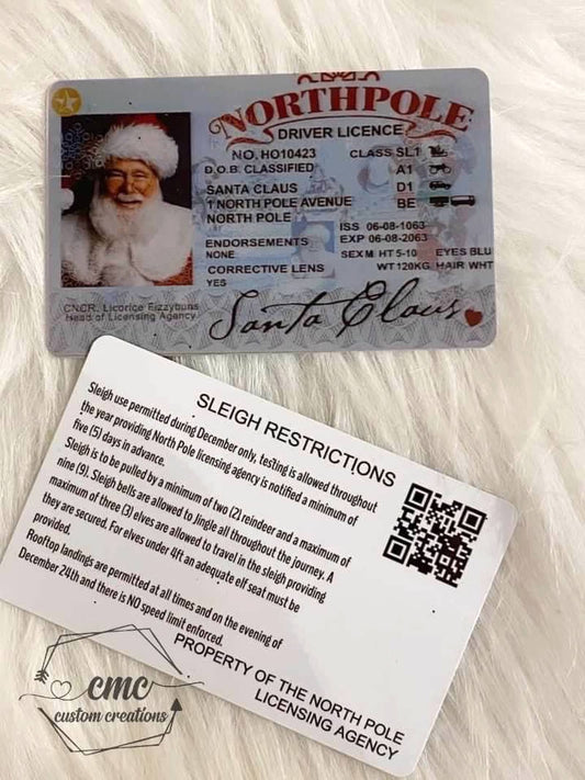 Santa Claus Driver License