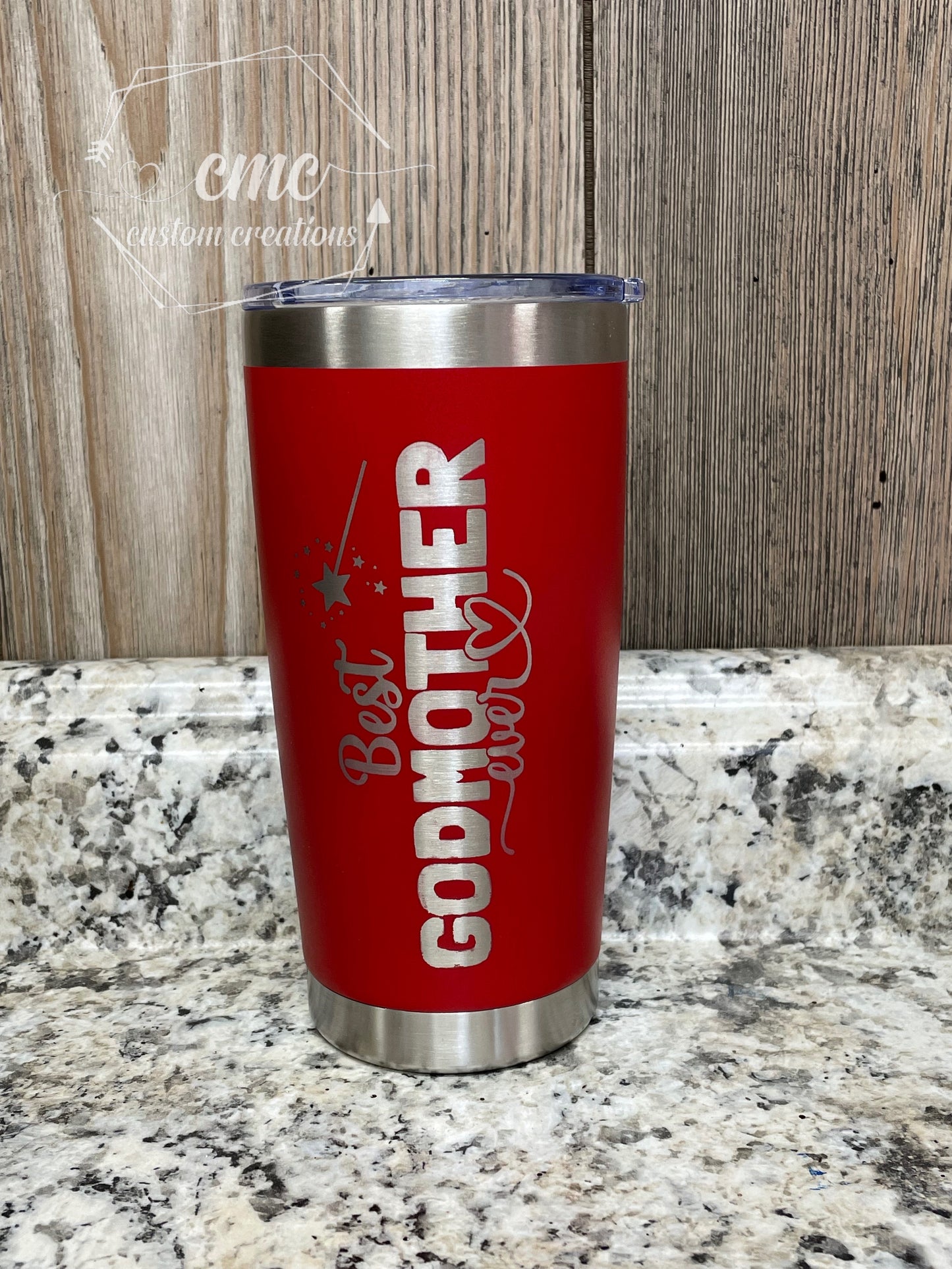 Best Godmother  Ever Laser Engraved Stainless Steel Tumbler
