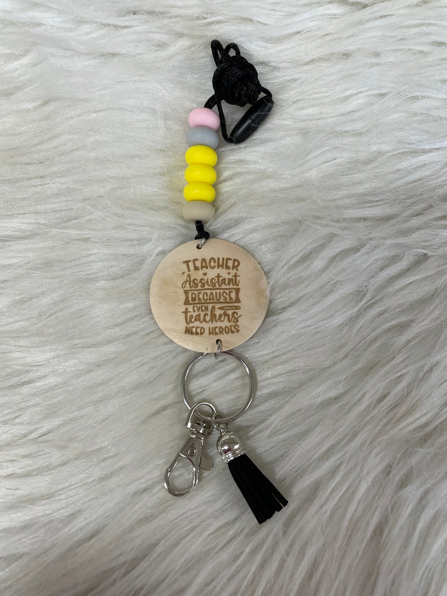 Personalized Teacher Pencil Theme Lanyard