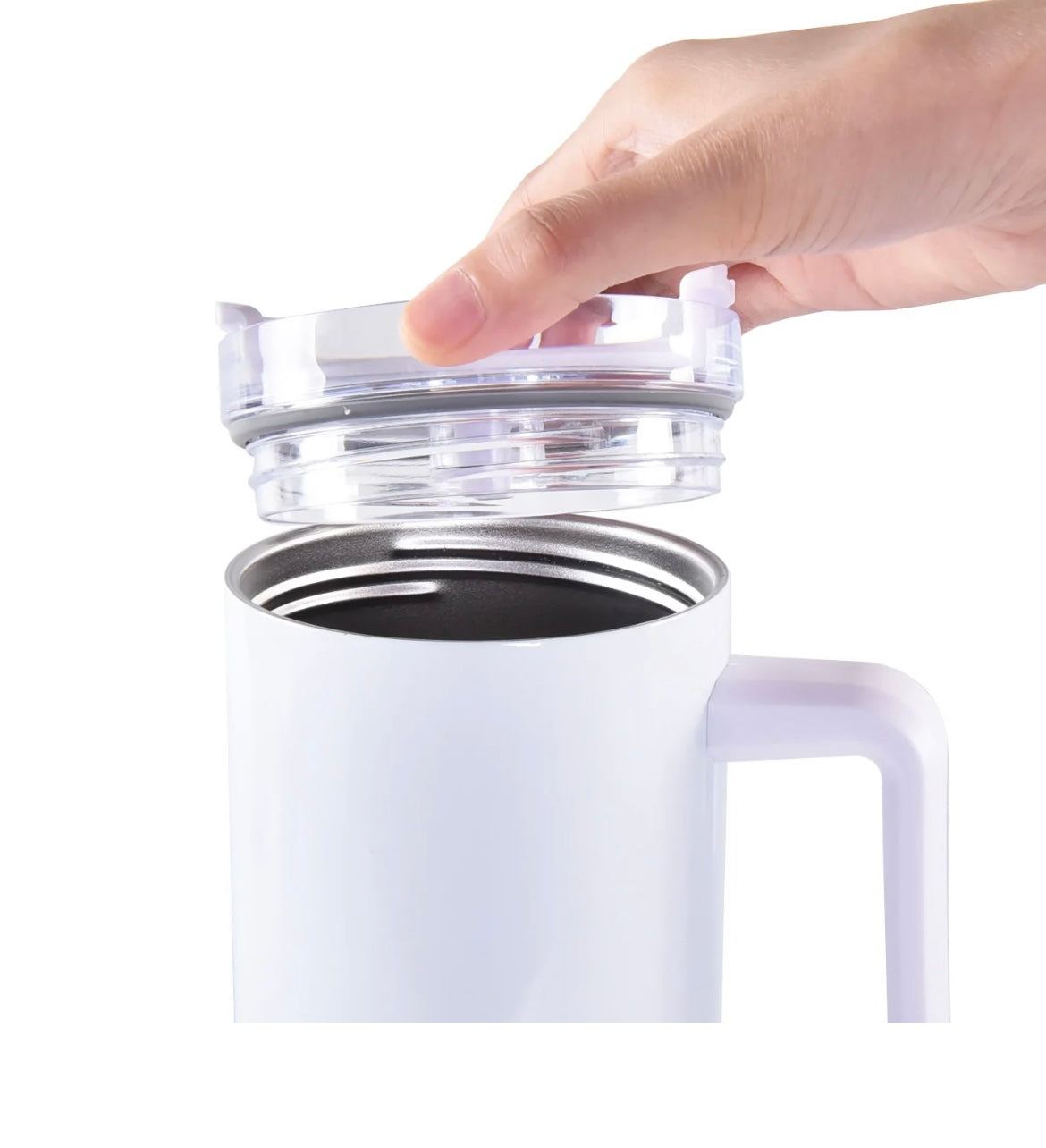 Sun, Sand & A Book In My Hand  40 ounce Stainless Tumbler with Handle