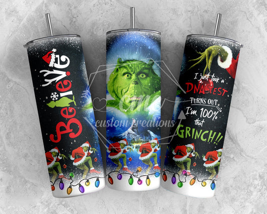 Believe Christmas 20 oz Stainless Skinny Tumbler