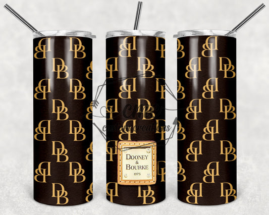 Designer Purse 20 oz Stainless Skinny Tumbler