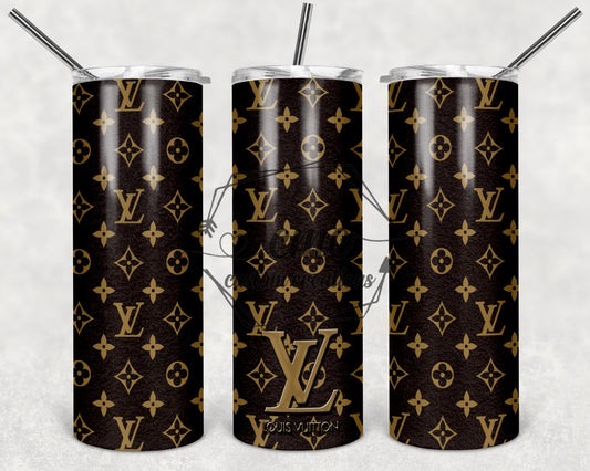 Designer Purse 20 oz Stainless Skinny Tumbler